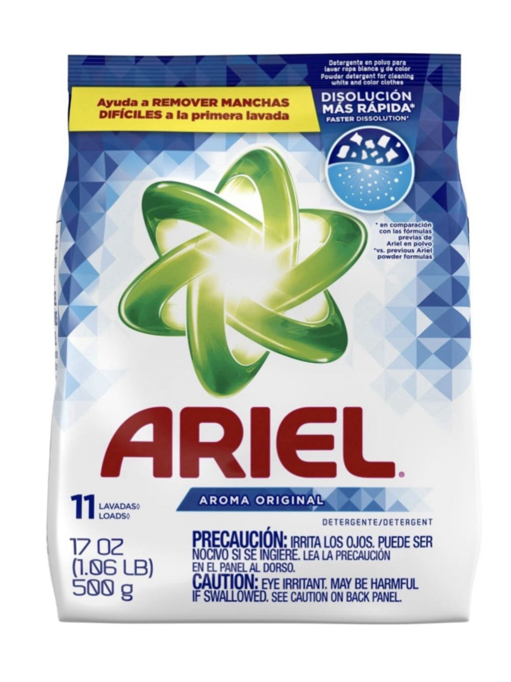 Ariel 2X Power Laundry Detergent Powder Original 17oz (500g)